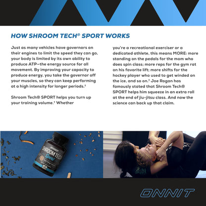 Onnit Shroom TECH Sport (84ct) | All Natural Pre-Workout Supplement with Ashwagandha ONNITBuy Supplements Australia