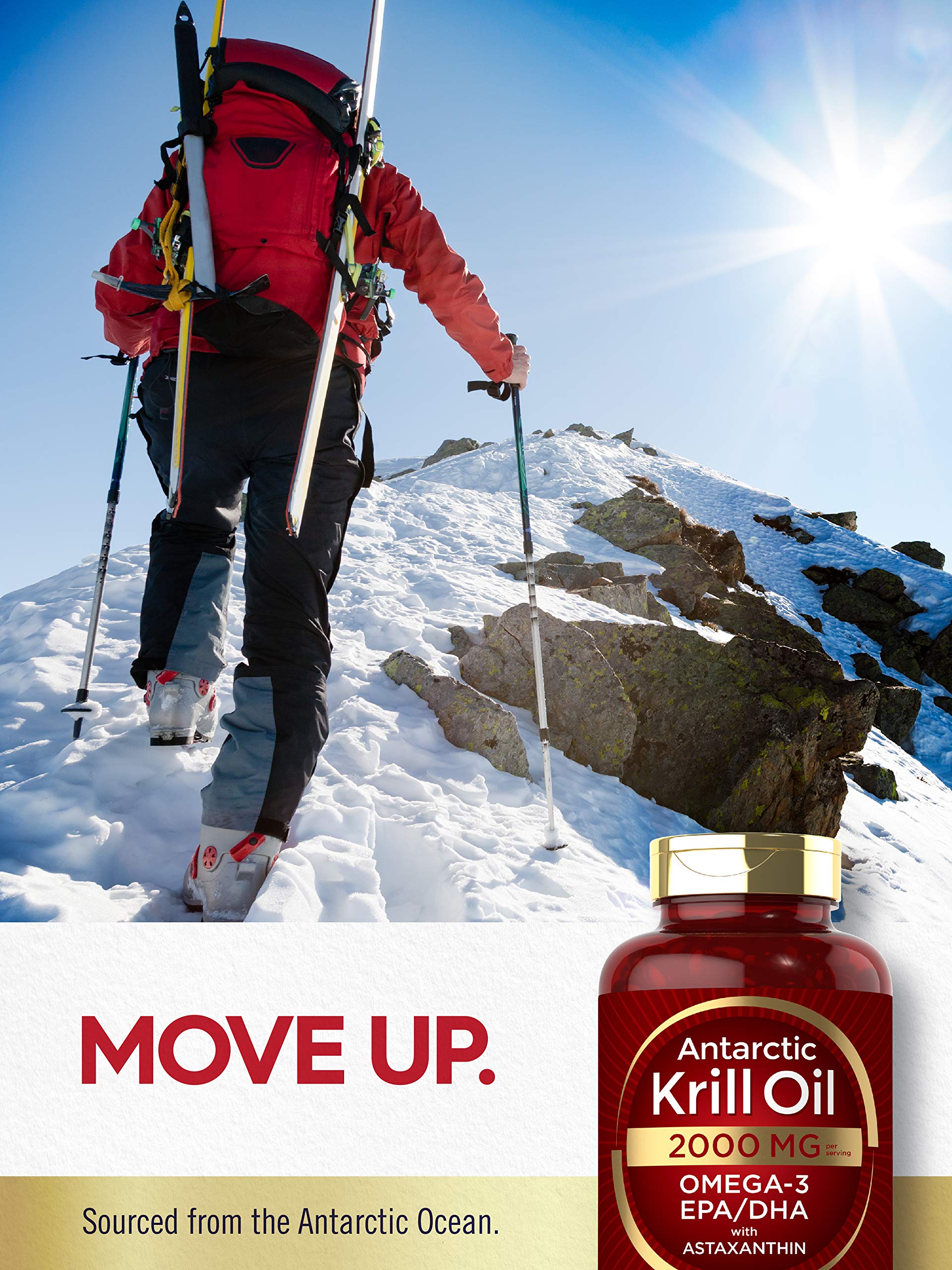 Carlyle Antarctic Krill Oil 2000 mg 120 Softgels | Omega-3 EPA, DHA, with Astaxanthin CarlyleBuy Supplements Australia