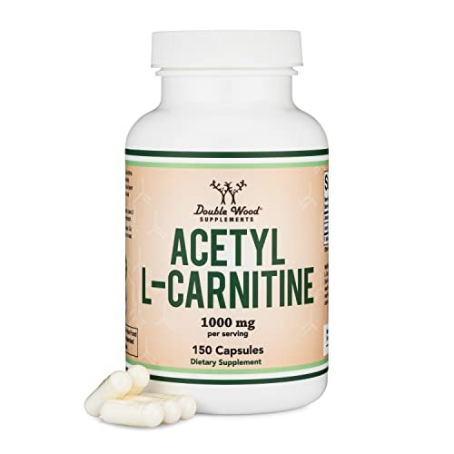 Acetyl L-Carnitine 1,000mg Per Serving, 150 Capsules (ALCAR for Brain Function Support - NutriGlobal