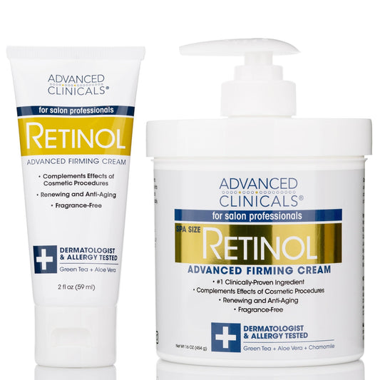 Advanced Clinicals Retinol Body Butter Lotion Moisturizer Face Lotion & Body Cream - NutriGlobal