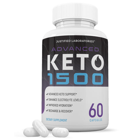 Advanced Keto 1500 Keto Pills 1275MG New & Improved Formula Contains Apple Cider - NutriGlobal
