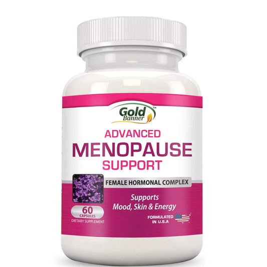 Advanced Menopause Support - Natural Female Hormonal Complex for Hot Flashes, Mood Swings & Vaginal Dryness - Black Cohosh, Soy Isoflavones & Herbal Extract Formula - Does Not Include Hormones - NutriGlobal