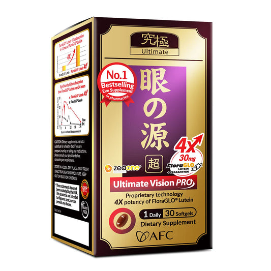 AFC Japan Ultimate Vision PRO - Eye Formula with FloraGLO Lutein 4X - NutriGlobal