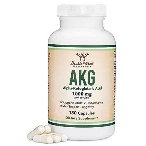 AKG Supplement (Alpha Ketoglutaric Acid) 1,000mg Per Serving (180 Capsules) Different - NutriGlobal