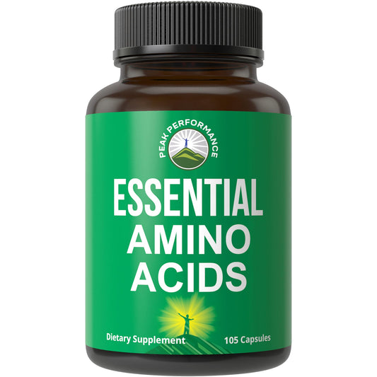 All 9 Essential Amino Acids Supplement. Capsules with 3X More Leucine for Muscle Recovery, Growth. EAA Supplement Better Than BCAA / BCAAS Branched Chain Aminos Acid. - NutriGlobal