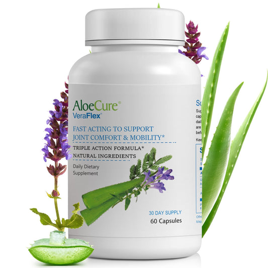 AloeCure VeraFlex Natural Joint Support Supplement with USDA Organic Aloe Vera - NutriGlobal