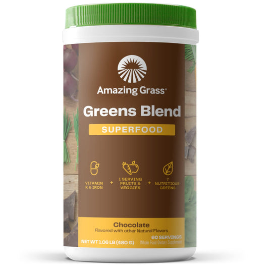 Amazing Grass Greens Blend Superfood: Super Greens Powder Smoothie - NutriGlobal