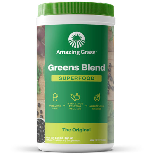 Amazing Grass Greens Blend Superfood: Super Greens Powder Smoothie - NutriGlobal