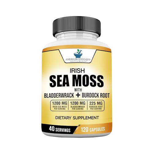American Standard Supplements Irish Sea Moss 1200mg, Bladderwrack 1200mg - NutriGlobal