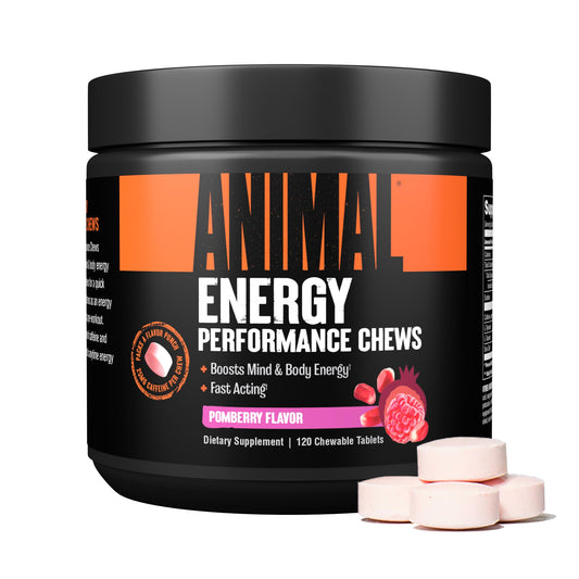 Animal Energy Chews, Fast Acting Energy with Caffeine, Nootropics and Sea Salt - NutriGlobal