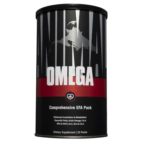 Animal Omega – Omega 3 & 6 Supplement – Fish Oil, Flaxseed Oil, Salmon Oil, Cod Liver - NutriGlobal