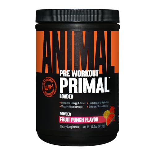 Animal Primal Muscle Hydration + Preworkout Powder – Contains Beta Alanine, 3DPump - NutriGlobal