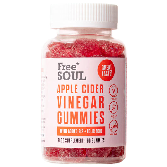 Apple Cider Vinegar Gummies with The Mother 1000mg Enhanced with Vitamin B12 & Folic - NutriGlobal