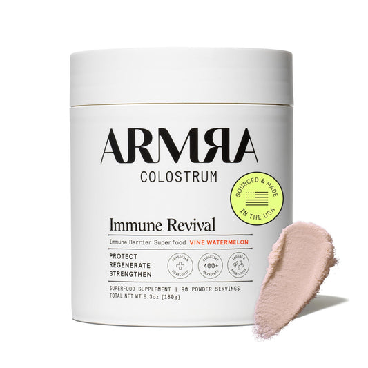 ARMRA Colostrum Powder | Vine Watermelon | Gut Health & Bloating | Skin & Hair | Immunity | Keto, Gluten & Fat-Free | 90 Servings - NutriGlobal