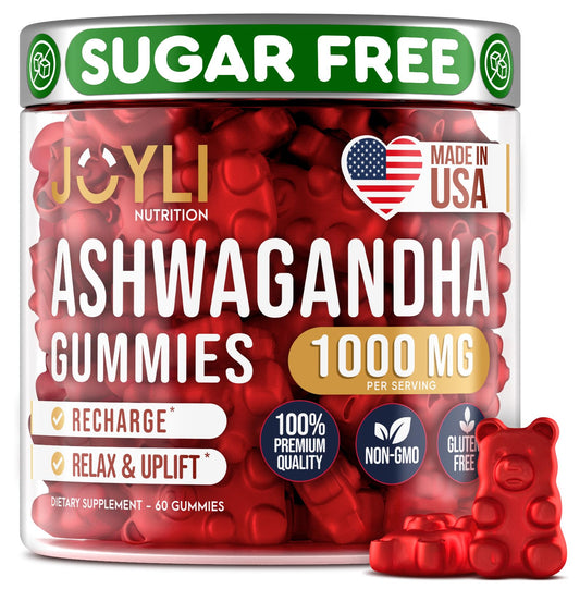 Ashwagandha Gummies for Women & Men - Natural Calm Gummies with Ashwagandha - NutriGlobal