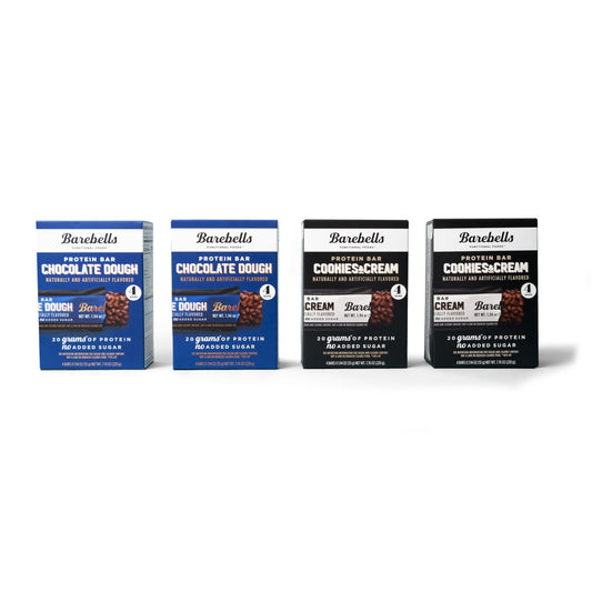 BAREBELLS Protein Bars Variety Value Pack - 16 Count, 1.9oz Bars - Protein Snacks - NutriGlobal