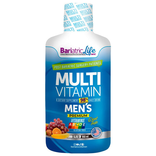 Bariatric Multivitamin Design for Post Bariatric Surgery Mens Patients, Sugar Free, 100+ Vitamins, Minerals & Amino Acids, Supports Muscle, Heart - NutriGlobal