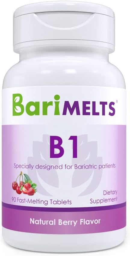 BariMelts B1, Dissolvable Bariatric Vitamins, Sugar-Free, Natural Berry Flavor - NutriGlobal