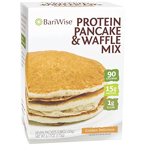 BariWise Protein Pancake & Waffle Mix, Golden Delicious, Low Sugar & Low Carb (7ct) - NutriGlobal
