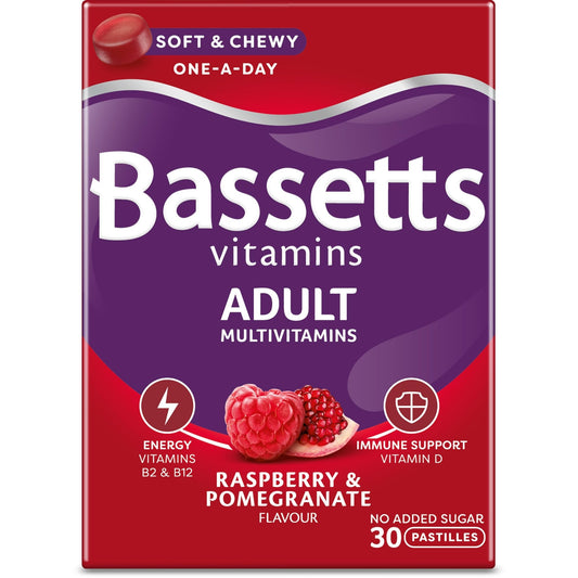 Bassetts Vitamins Adults Multivitamins 30's, 97.2 g - NutriGlobal