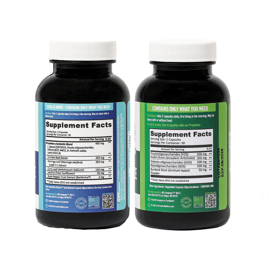 BB Company Slim Gut Bundle | Menopause Prebiotics and Probiotics for Women | Gut Vitamins for Digestive Health | Supports Joint Health - NutriGlobal