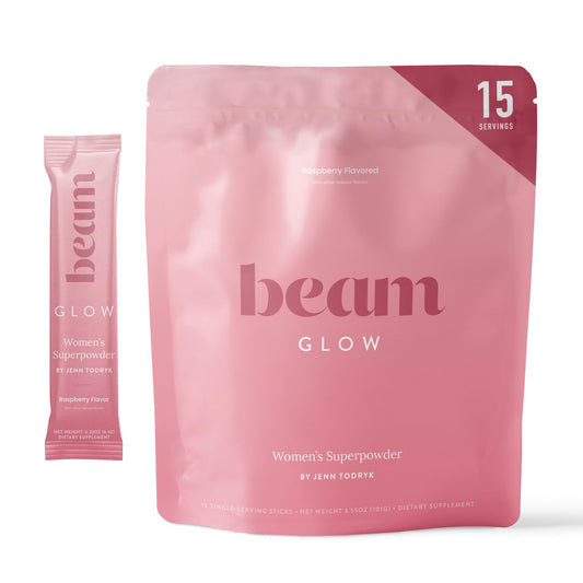 Beam Glow Hormone Balance Supplement for Women – Cortisol Supplement for Women, PMS Relief Supplement, Perimenopause & PCOS Support, Womens Vitamins, Thyroid Support with Ashwagandha & Selenium - NutriGlobal