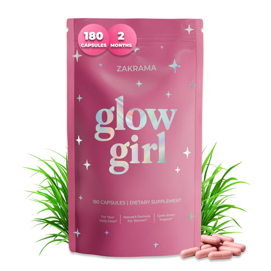 Beef Organ Supplement for Women – Grass-Fed Beef Liver, Ovary, Uterus & Organ Complex for Hormone Balance, Energy & PMS Support – Pasture-Raised + Vitamin C – 180 Capsules | Glow Girl | Zakrama - NutriGlobal