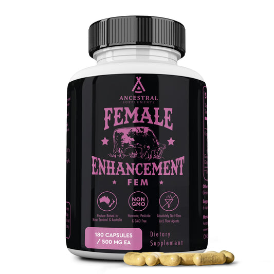 Beef Organ Supplement for Women – Supports Hormone Balance, Energy & Wellness – Grass Fed, Pasture Raised Superfood – Liver, Heart, Kidney, Bone Marrow – Collagen, CoQ10, B12 – Female Support Blend - NutriGlobal