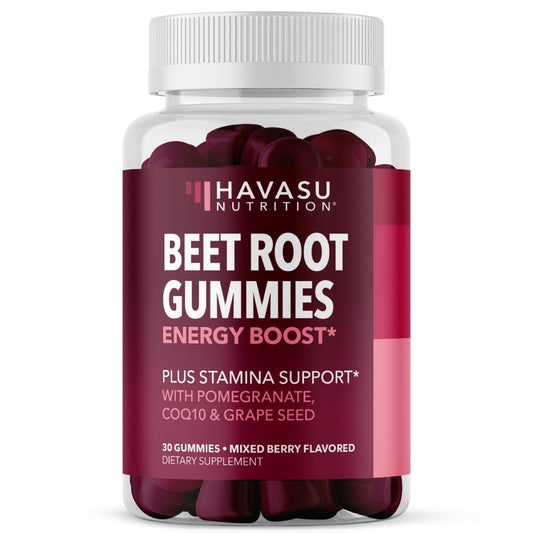 Beet Root Gummies with COQ10 Energy Supplement | Nitric Oxide Supplement for Healthy - NutriGlobal