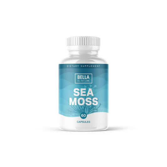 Bella All Natural Sea Moss Vitamins | Pure Sea Moss | Irish Sea Moss, 60 Capsules - NutriGlobal