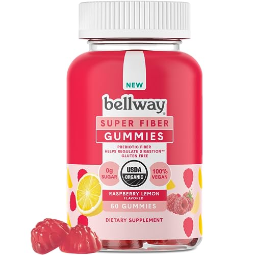 Bellway Super Fiber Gummies for Adults - Sugar Free Organic Fiber Supplement - NutriGlobal