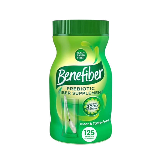 Benefiber Daily Prebiotic Fiber Supplement Powder for Digestive Health, Unflavored - NutriGlobal