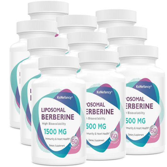 Berberine HCL Supplement 1500mg - High Bioavailability Liposomal Berberine Capsules - NutriGlobal