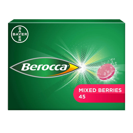 Berocca Vitamin C Effervescent Tablets, with Magnesium, Vitamin B12 and Vitamin B - NutriGlobal