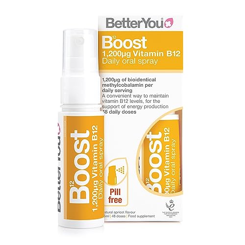 BetterYou Boost Vitamin B12 Daily Oral Spray, Pill-free Vitamin B12 Supplement for Energy - NutriGlobal