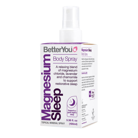 BetterYou Magnesium Sleep Body Spray, Made with Zechstein Magnesium Chloride - NutriGlobal