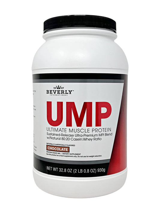 Beverly International UMP Protein Powder, Chocolate. Unique Whey-Casein Ratio Builds Lean Muscle. Easy to Digest. No Bloat. (32.8 oz) 2lb .8 oz - NutriGlobal