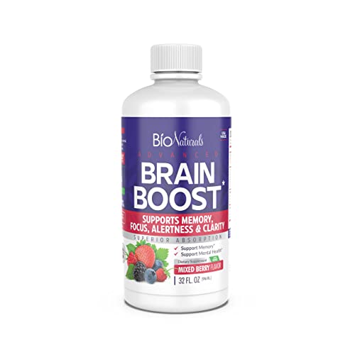 Bio Naturals Mental Boost Liquid Nootropic Supplement - Enhance Brain Performance - NutriGlobal