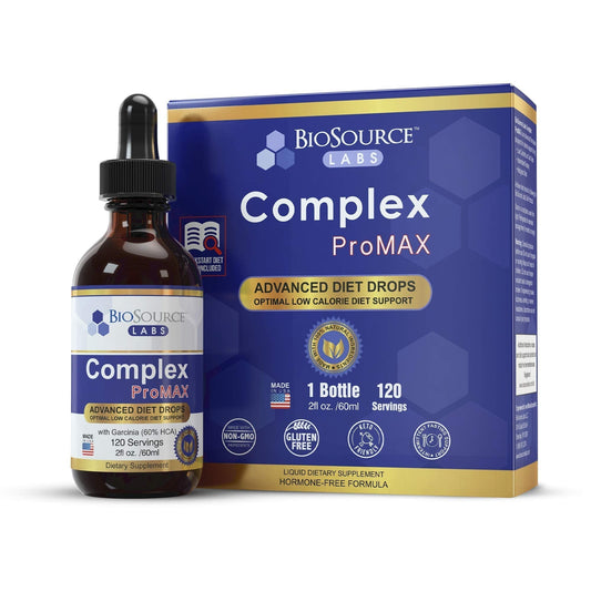 BioSource Labs Complex ProMAX Premium Diet Drops (1 x 2 oz Bottle) - NutriGlobal