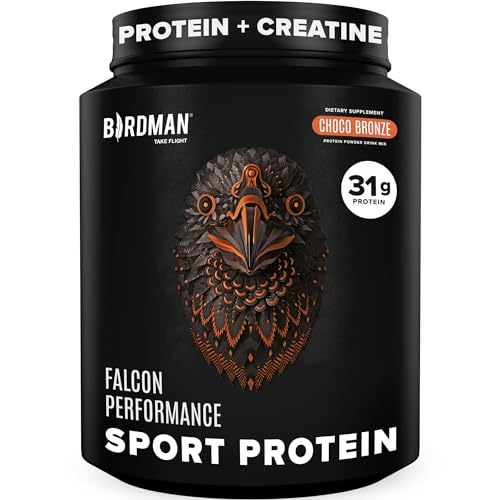 Birdman Falcon Performance Vegan Protein Powder, 31g Protein, 5g Creatine, 5g BCAA - NutriGlobal