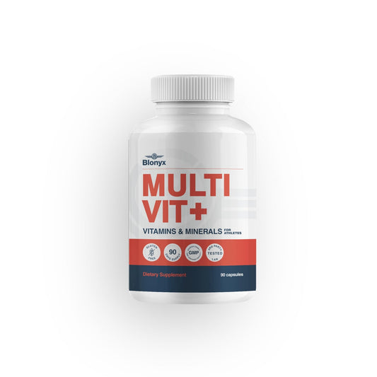 Blonyx Multivit+ Athlete's Multivitamin - Whole Food-Sourced Nutrients, Supports Performance & Muscle Health, 90 Day Supply - NutriGlobal