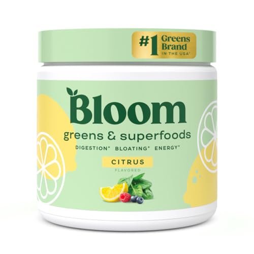 Bloom Nutrition Super Greens Powder Smoothie & Juice Mix (Citrus) - NutriGlobal