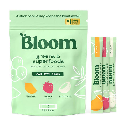 Bloom Nutrition Super Greens Powder Stocking Stuffer Smoothie Mix - NutriGlobal