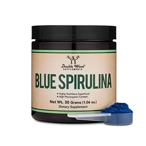 Blue Spirulina Powder - Maximum 35% Phycocyanin Content, Superfood Powder from Blue - NutriGlobal
