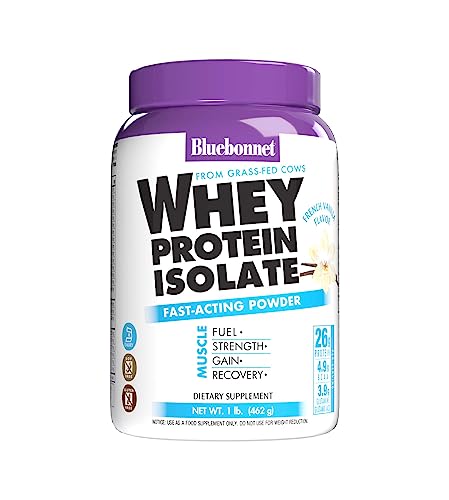 Bluebonnet Nutrition Whey Protein Isolate Powder, 14 Serving, Vanilla, 1 lb - NutriGlobal