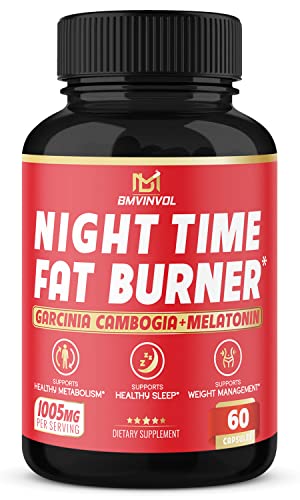 BMVINVOL Night Time Fat Burner, 12-in-1 Powerful Blend of Green Tea, Ceylon Cinnamon - NutriGlobal