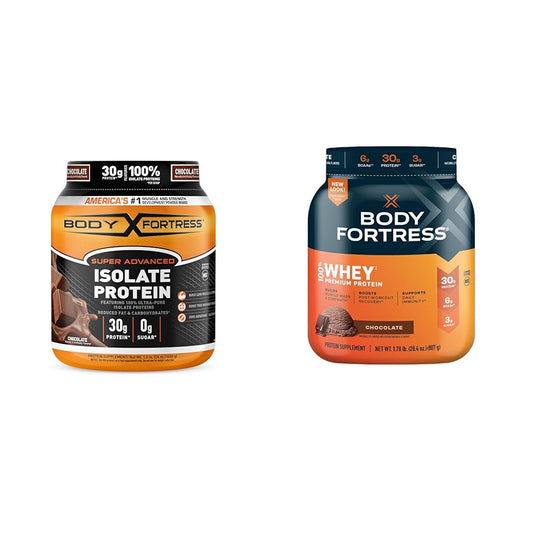 Body Fortress Super Advanced Isolate Protein, Chocolate Protein Powder Supplement - NutriGlobal