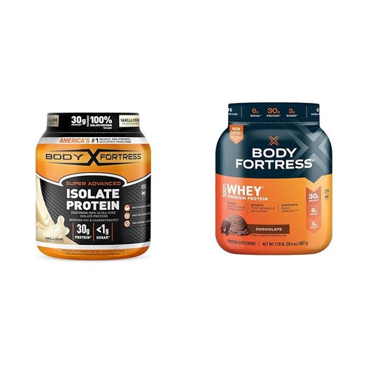Body Fortress Super Advanced Isolate Protein Powder, Gluten Free, Vanilla Creme Flavored - NutriGlobal