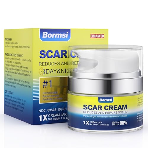 BORMSI Scar Cream,Active Silicone Dimethicone Scar Gel-Advanced - NutriGlobal