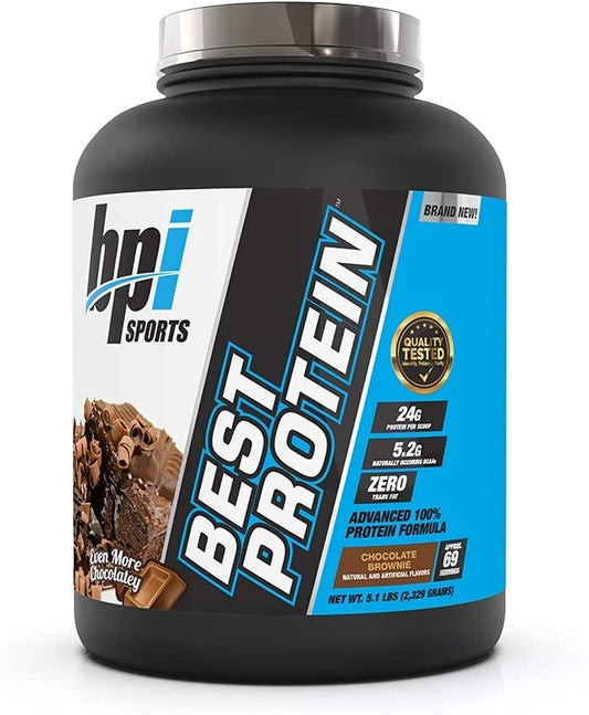 BPI Sports Best Protein, Chocolate Brownie, 5.1 Pound - NutriGlobal